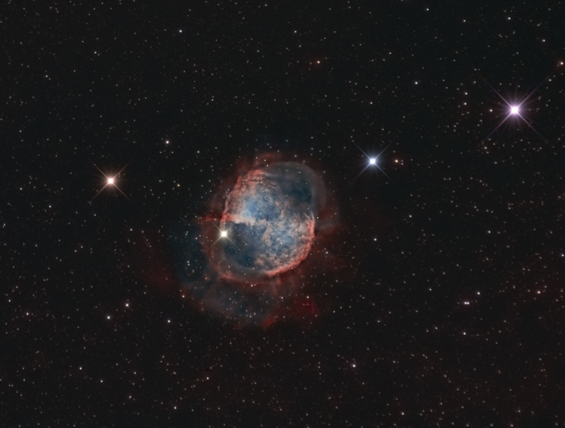 M27 Dumbbell Nebula H-alpha/RGB combi