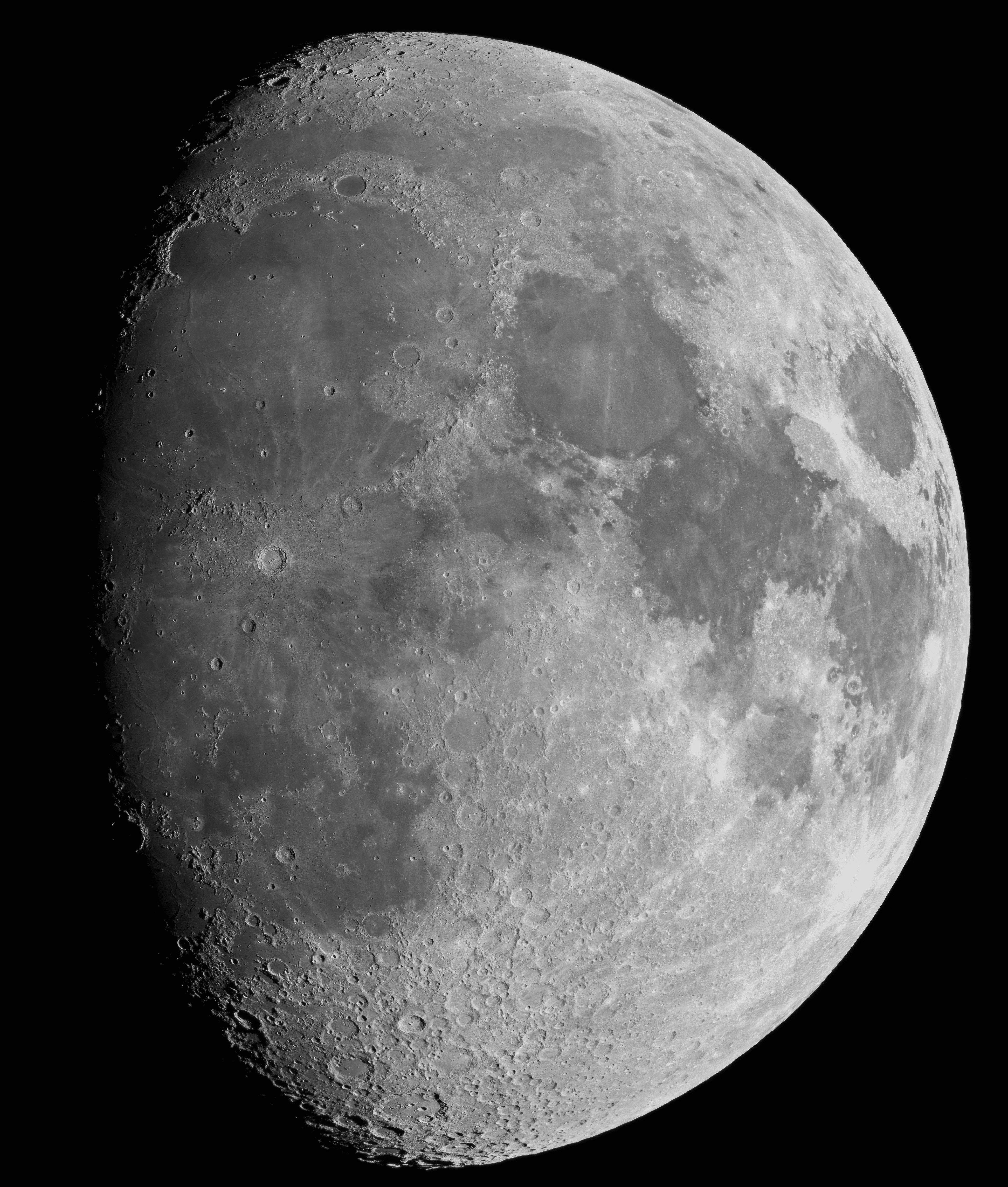 Moon mosaic 18 Mp - 107 images - 03-03-2012