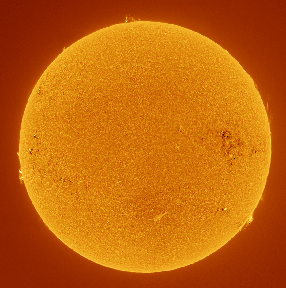 Sun in h-alpha 10-06-2012 inverted